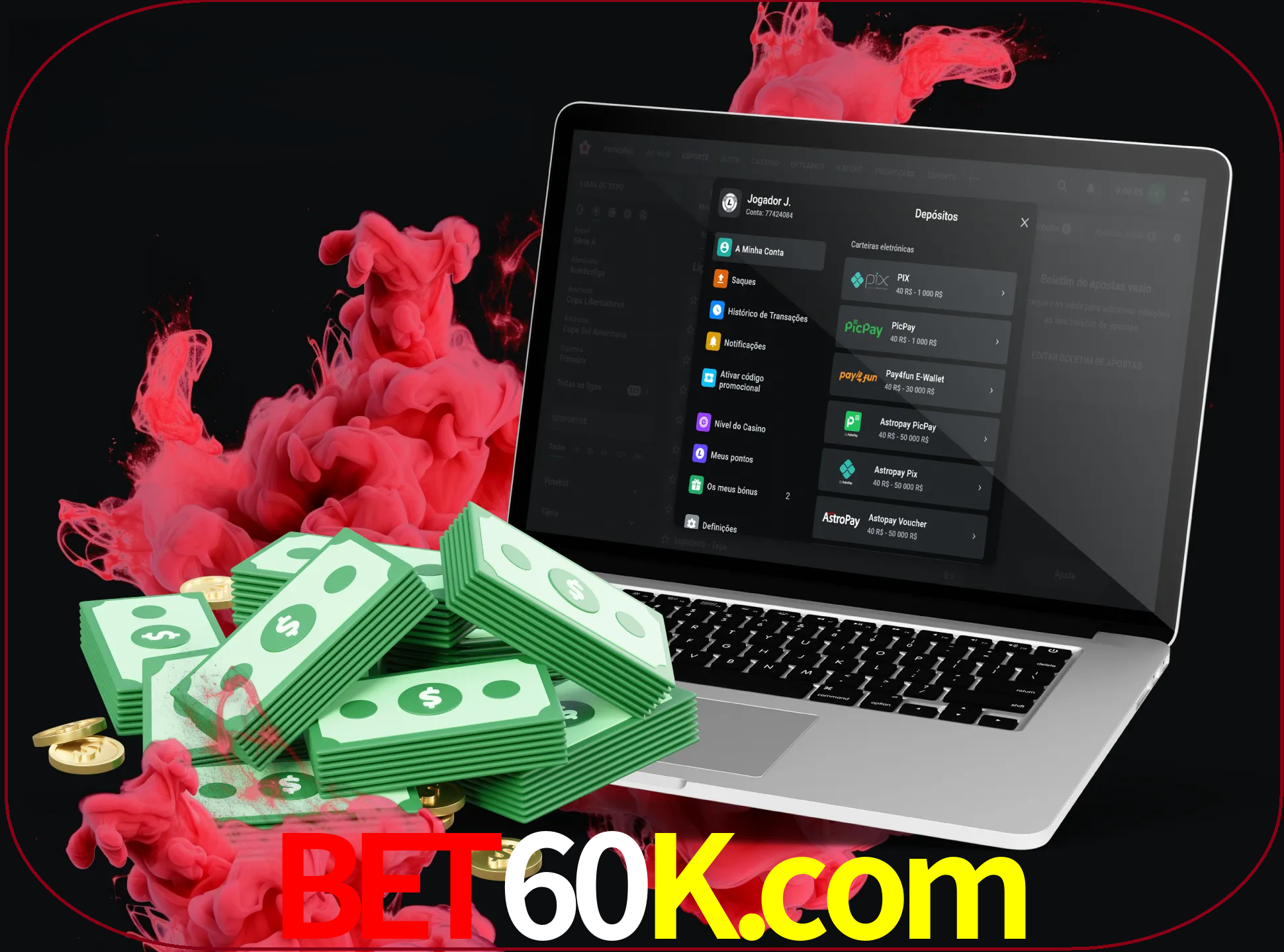 Para efetuar um depósito na sua conta bet60k, basta escolher o método de depósito e especificar o montante.