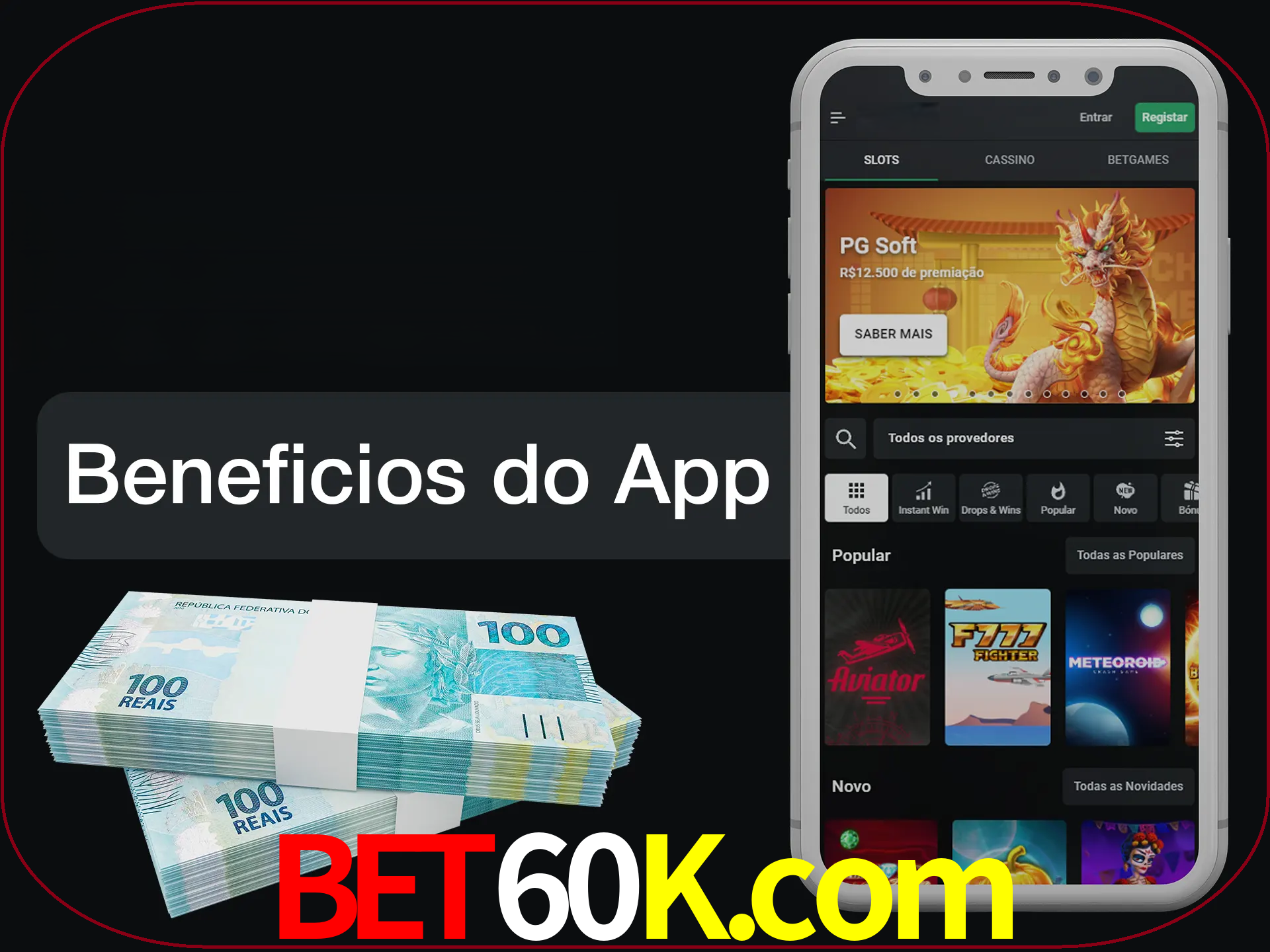 Obtenha todos os benefícios usando o aplicativo.
