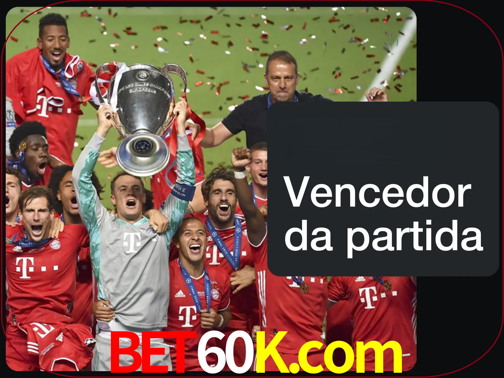 Aposte no vencedor e ganhe uma grande quantia de dinheiro.